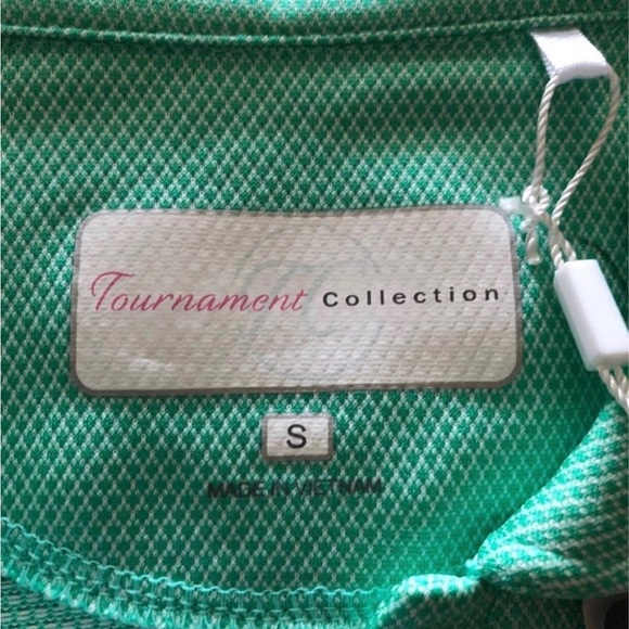 Lot 2 Dri-wick sleeveless Women’s S Small Pastel Mint/Salmon Zip Polo Shirts NWT - Picture 10 of 11